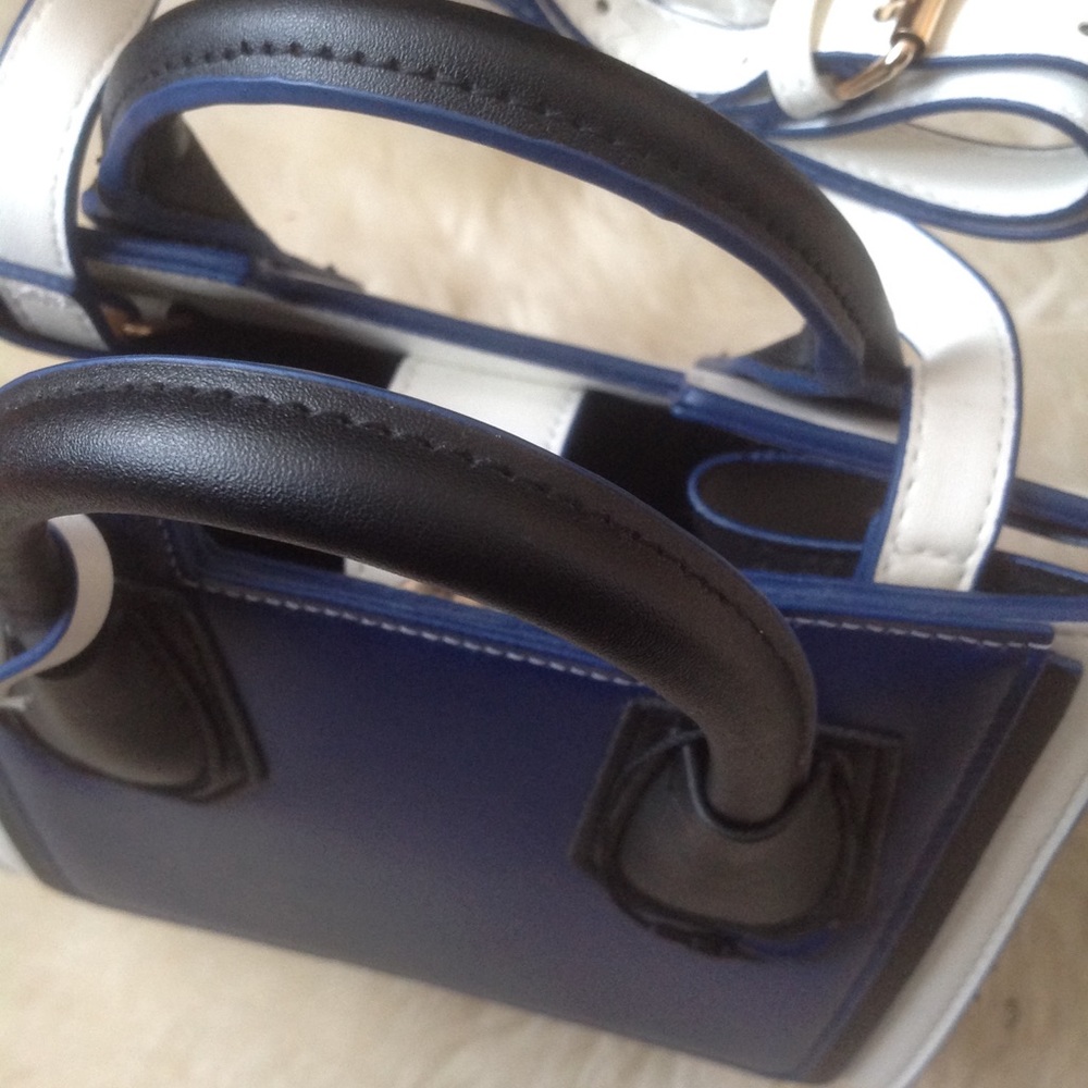 Atmosphere Small Blue, Black & White Handbag Strap